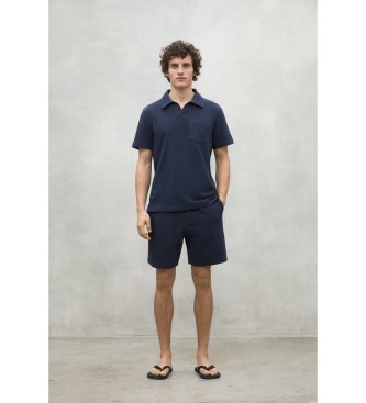 ECOALF Olivera navy polo shirt