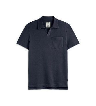 ECOALF Olivera navy polo shirt