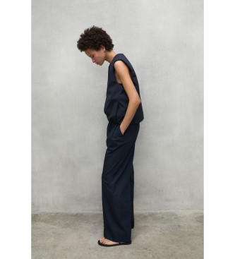 ECOALF Oniar navy trousers