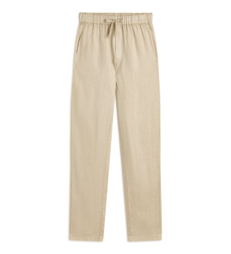 ECOALF Indo beige trousers