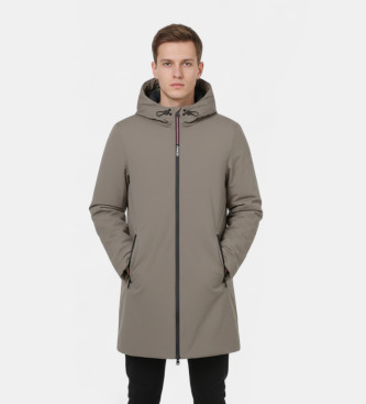 ECOALF Cappotto color talpa Pasu
