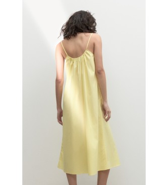 ECOALF Perlaalf gul kjole