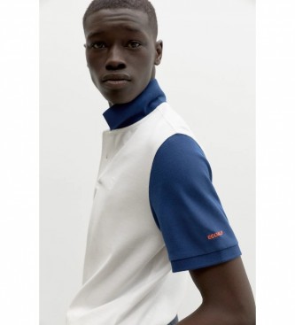 ECOALF Polo Bloquialf blanco