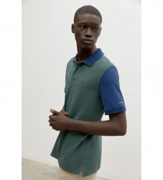 ECOALF Bloquialf green polo shirt