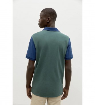 ECOALF Bloquialf green polo shirt