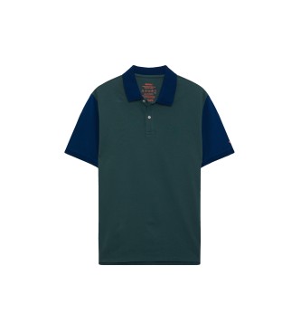 ECOALF Bloquialf green polo shirt