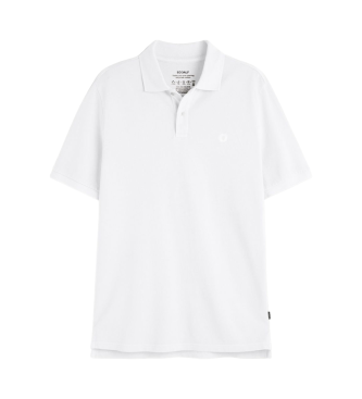 ECOALF Ted white polo shirt