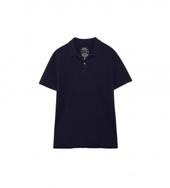 ECOALF Ted regular navy polo shirt