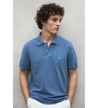 ECOALF Polo bleu Tedan