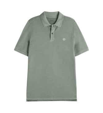ECOALF Tano green piqu polo shirt