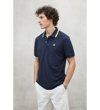ECOALF Rayan navy polo shirt