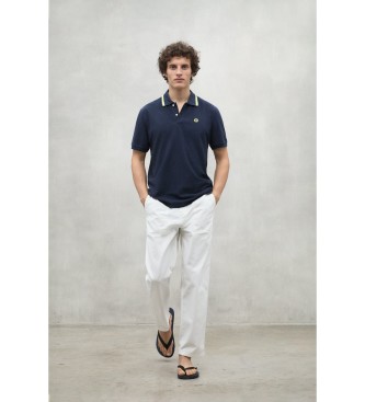 ECOALF Rayan navy polo shirt