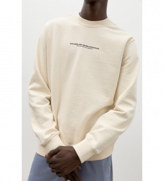 ECOALF Sweat-shirt blanc cass Plant