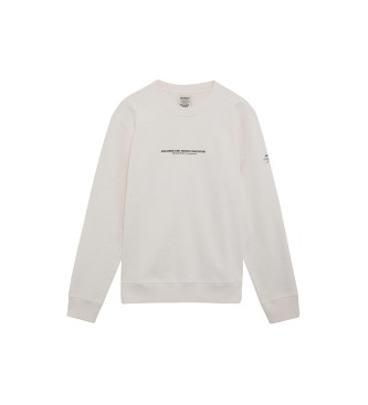 ECOALF Sweat-shirt blanc cass Plant