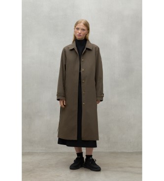 ECOALF Taga brun trenchcoat