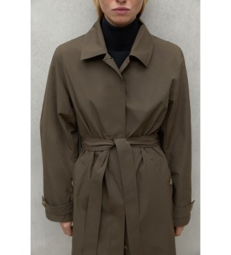 ECOALF Taga brown trench coat