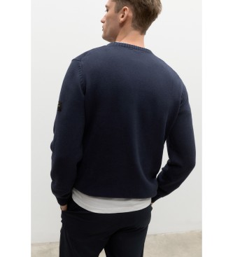 ECOALF Tailalf navy knitted jumper