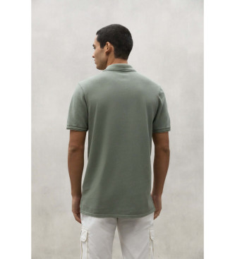 ECOALF Tano green piqu polo shirt