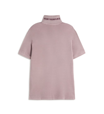 ECOALF Tano lilac polo shirt