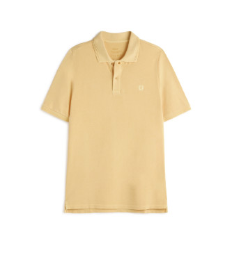 ECOALF Tano yellow polo shirt