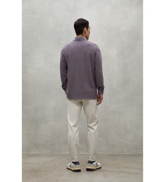 ECOALF Ted lilac polo shirt