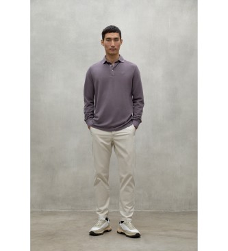 ECOALF Ted lilac polo shirt