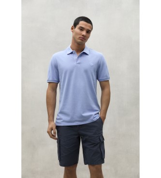 ECOALF Ted blue polo shirt