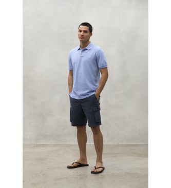 ECOALF Ted blue polo shirt