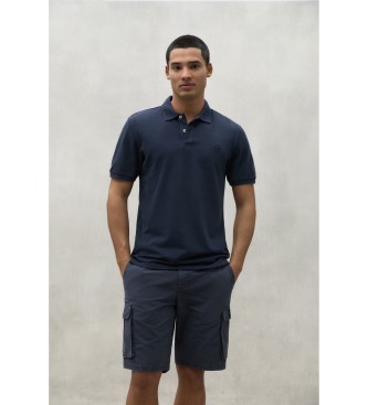 ECOALF Ted navy polo shirt