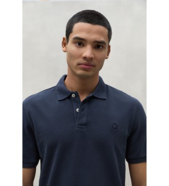 ECOALF Ted navy polo shirt