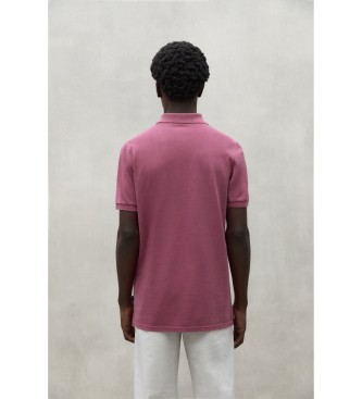 ECOALF Ted burgundy polo shirt