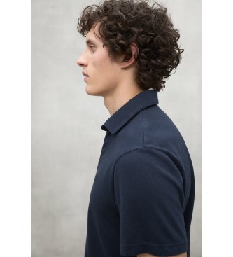 ECOALF Granatowa koszulka polo Theo