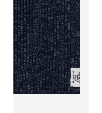 ECOALF Sjaal gerecycled wol Thickalf Navy