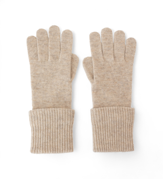 ECOALF Gants fins de couleur beige