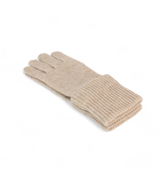 ECOALF Gants fins de couleur beige