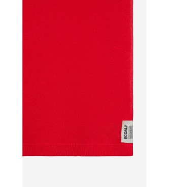 ECOALF Cachecol de l reciclada Thinalf bege, vermelho