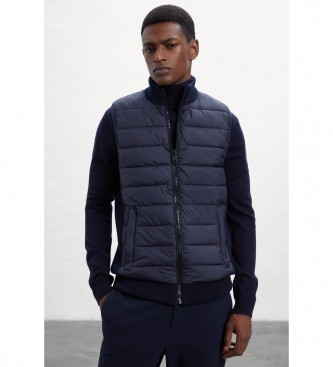 ECOALF Gilet con finiture blu scuro