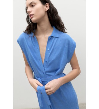 ECOALF Turkusowa sukienka w kolorze niebieskim
