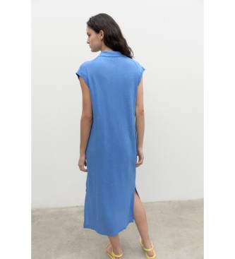 ECOALF Turkusowa sukienka w kolorze niebieskim