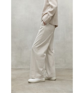 ECOALF Valls beige trousers