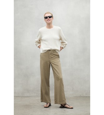 ECOALF Valls beige trousers