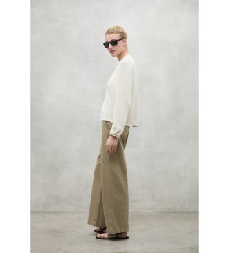 ECOALF Valls beige trousers