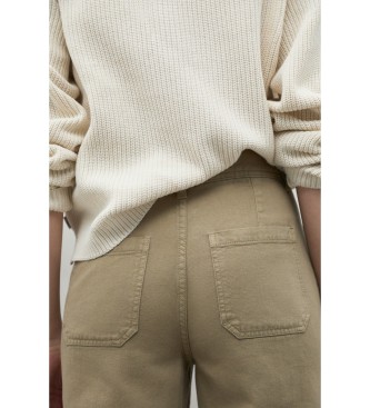 ECOALF Valls beige trousers