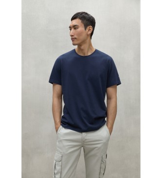 ECOALF T-shirt blu navy con sfiato