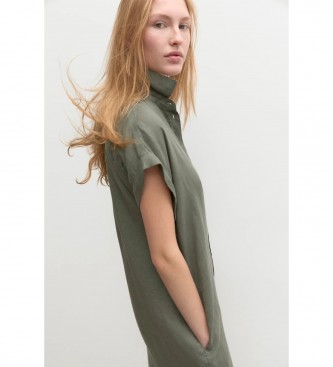 ECOALF Ametystowa zielona sukienka