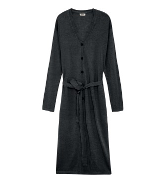 ECOALF Plumalf Knit Ženska črna obleka