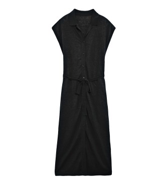 ECOALF Trkisfarbenes Kleid schwarz