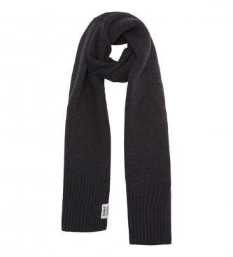 ECOALF charpe en laine recycle Woolalf gris fonc