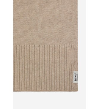 ECOALF Woolalf beige sjaal van gerecyclede wol