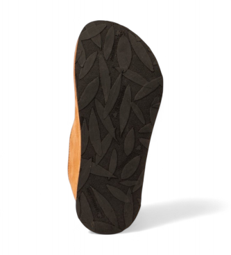 El Naturalista Leather Ballerina Shoes N5670 Bare orange